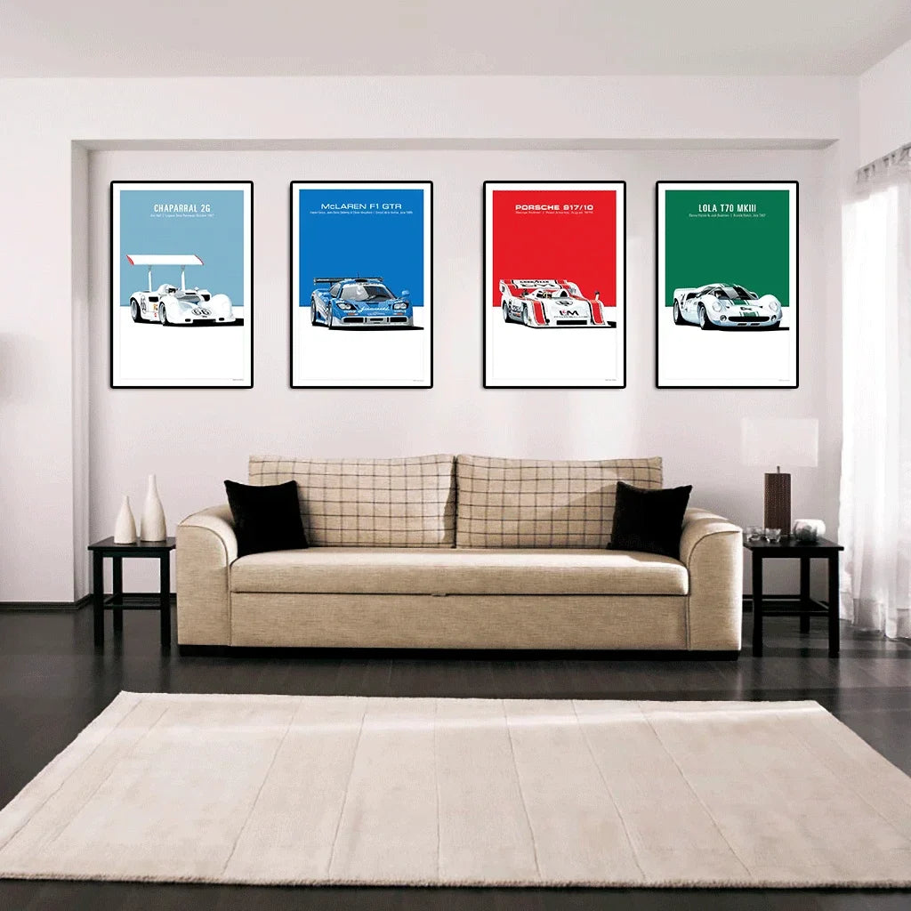 Retro Car Wall Art
