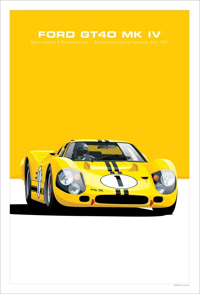 Retro Car Wall Art