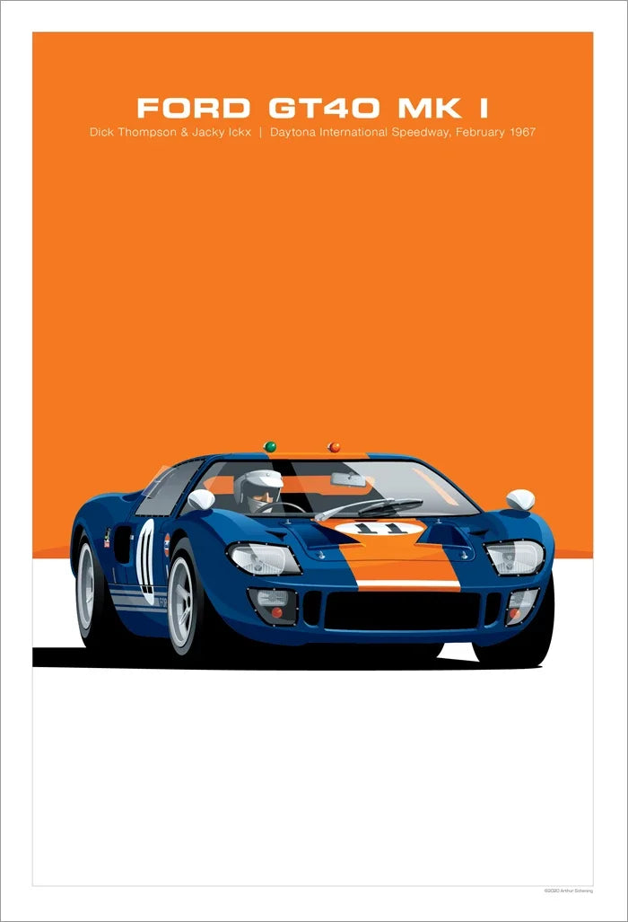 Retro Car Wall Art