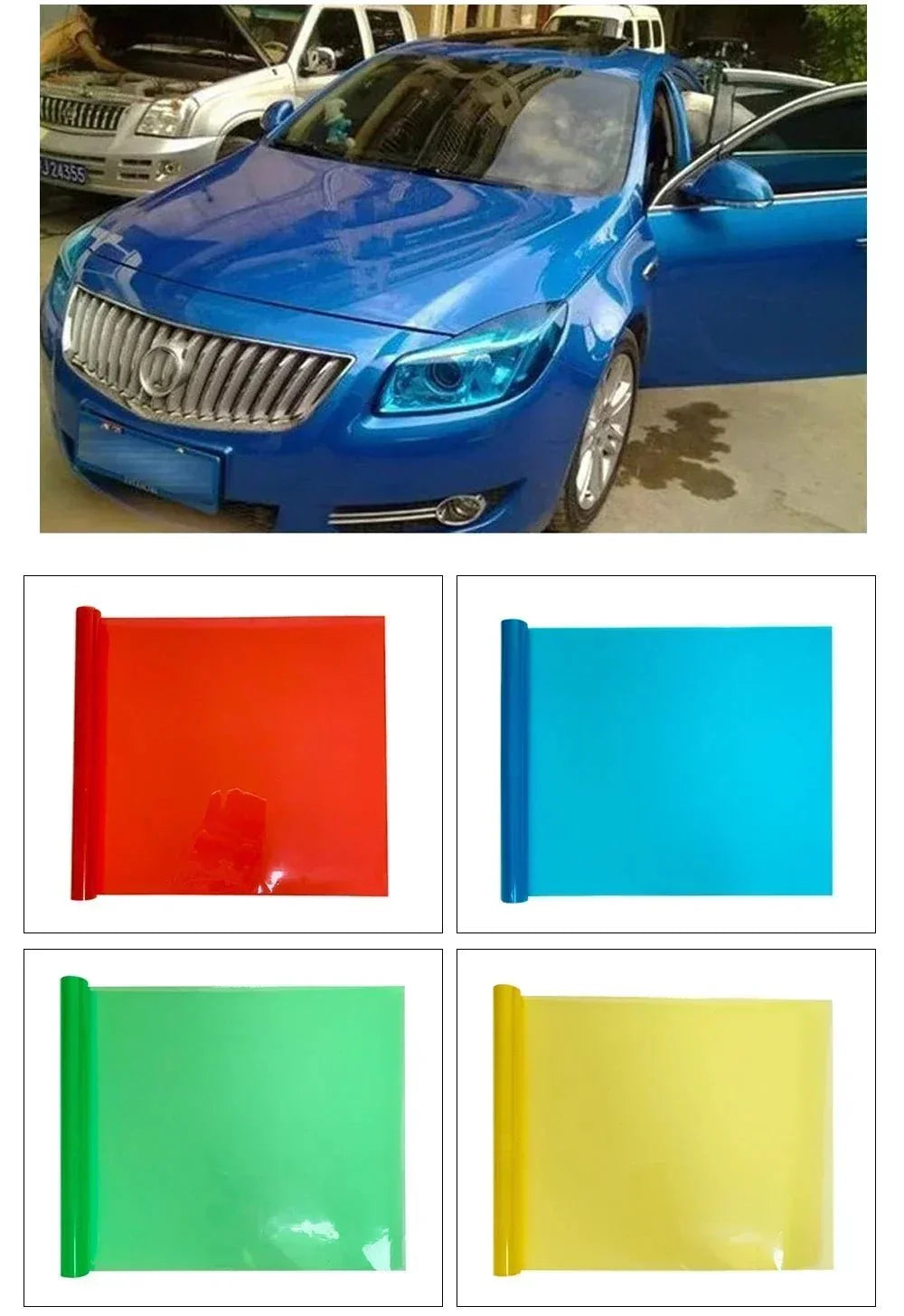 Transparent Headlight & Taillight Tint Film